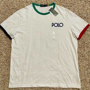 Polo Ralph Lauren Men’s Short Sleeve Crew Neck Tee T-Shirt White, Size XL (New)